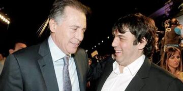 Imagen archivo\u002E El empresario Cristóbal López junto a su socio Fabián De Sousa\u002E