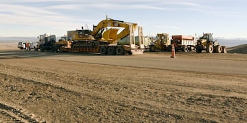 Las excavaciones en la estancia Cruz Aike (Foto: Francisco Muñoz)