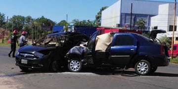 Dos muertos en un choque fatal en Posadas\u002E (Foto: Primera Edición)