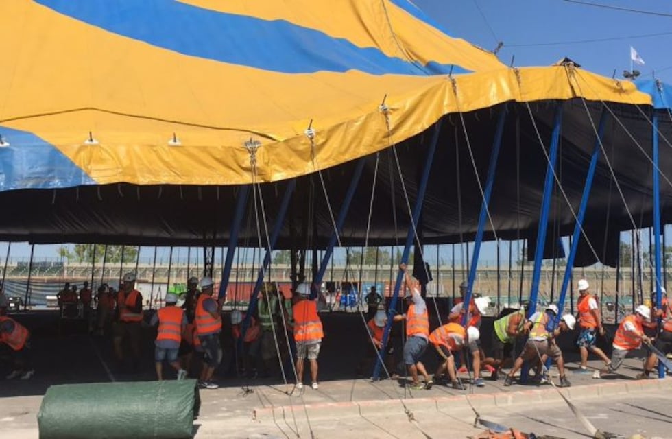 Mirá cómo se armó la carpa del Cirque du Soleil en Rosario