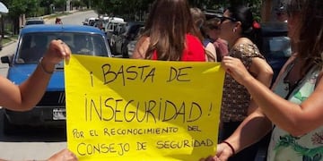 Inseguridad en Santa Cruz del Lago\u002E (Foto: gentileza vecina de la localidad)\u002E