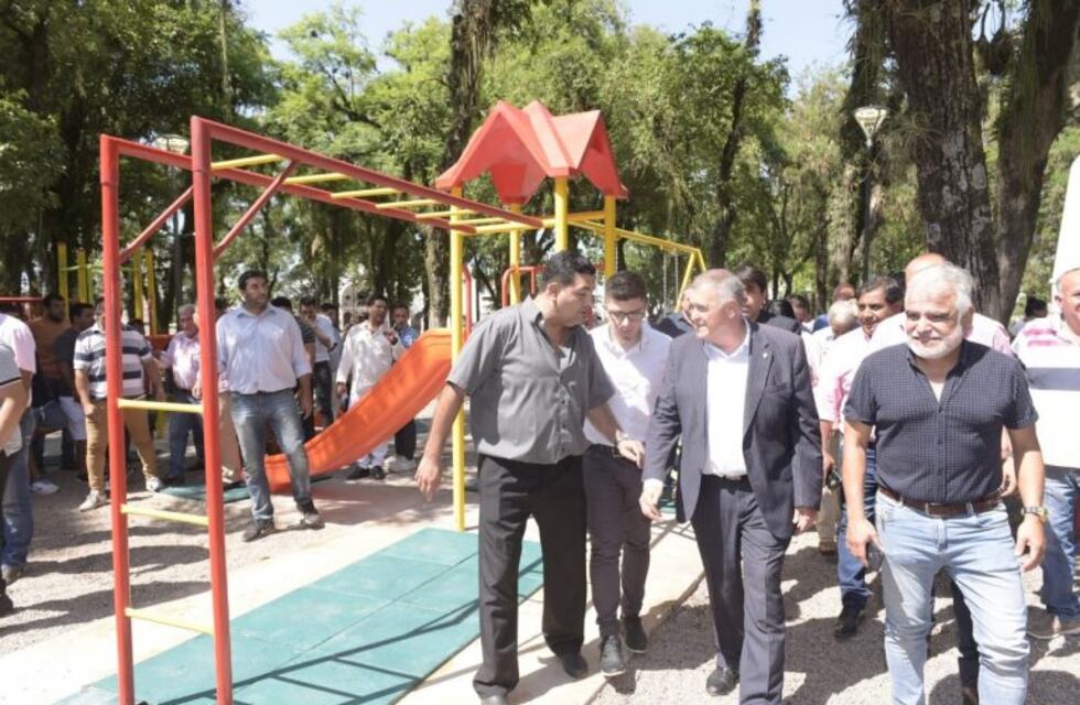 Lules: Jaldo inauguró las obras de revalorización en la plaza principal