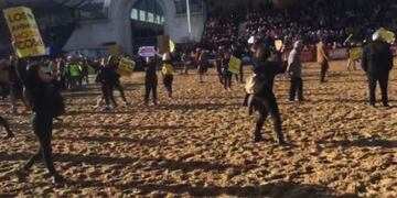 Protesta vegana en La Rural\u002E