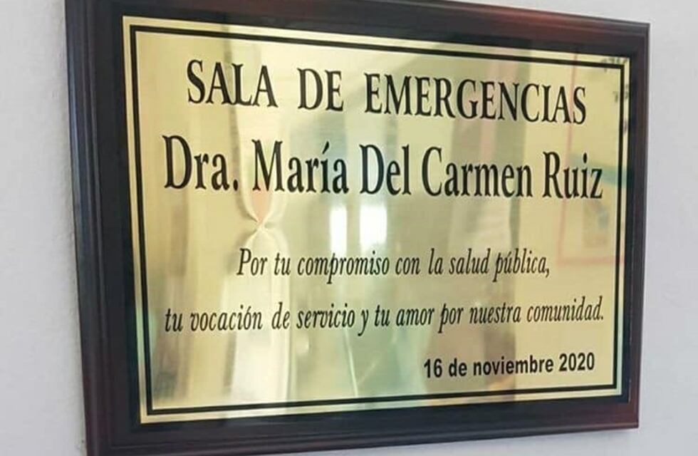 Tapalqué: emotivo homenaje a María del Carmen Ruiz a un mes de su fallecimiento