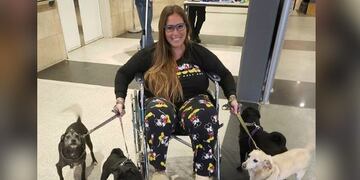 Mar Tarrés fue visitada por sus mascotas\u002E (Instagram mar Tarrés)