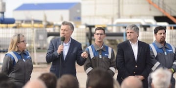 Mauricio Macri en Vaca Muerta\u002E (Twitter)