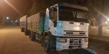 Camiones incautados en San Luis