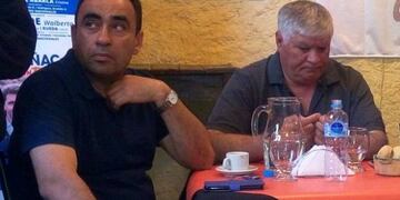 A la izquierda Jorge Espejo (el denunciante), a la derecha Marcelo Marinero (el denunciado)\u002E