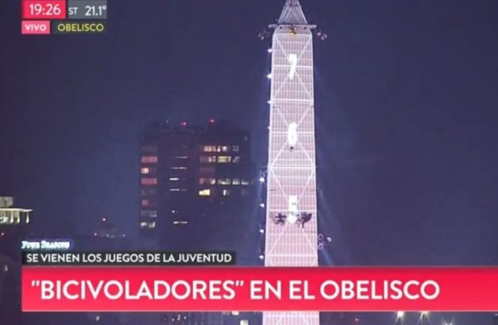 En el Obelisco ya se palpita la apertura de los Juegos Olímpicos de la Juventud