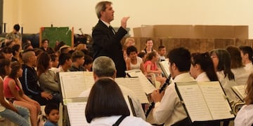 La banda municipal de música estuvo en la Fundación Progresar\u002E (Prensa Municipalidad de Rafaela)