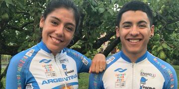 Los ciclistas Valentina Muñoz y Yoel Vargas serán los primeros relevistas argentinos que portarán la llama Olímpica de la Juventud de Buenos Aires 2018\u002E