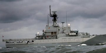 Buque Británico en Malvinas