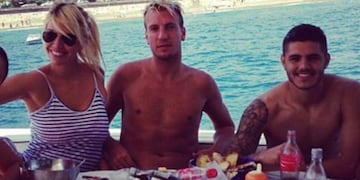 Wanda Nara y Maxi López coincidieron en los festejos de Año Nuevo