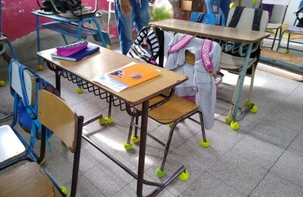 Sueño cumplido: llenaron el aula de Gere con pelotitas de tenis