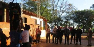 Bomberos Voluntarios de Puerto Libertad se capacitaron en rescate en altura