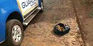 Foz de Iguazú: hallaron una bolsa con huesos en la vía pública