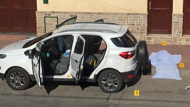 Muerto en la calle Talcahuano\u002E Salta (Foto Vía Salta)