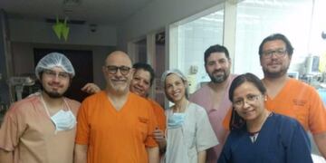 El equipo médico del Servicio de Neonatología que operó a Alma\u002E