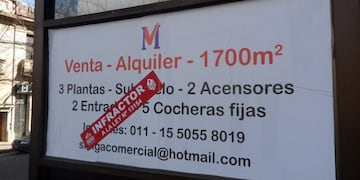 Previo a los 12 allanamientos, hubo un operativo para marcar a aquellas inmobiliarias que no tenían matrícula de corredores inmobiliarias (web)