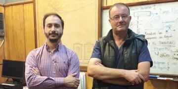 Pablo Escudero de Policoop y Laureano Alimenti de Región Sanitaria Bahía