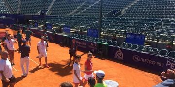 Florencia Oliva - Soledad Azpitarte (foto: Facebook/ tenis Huracán)