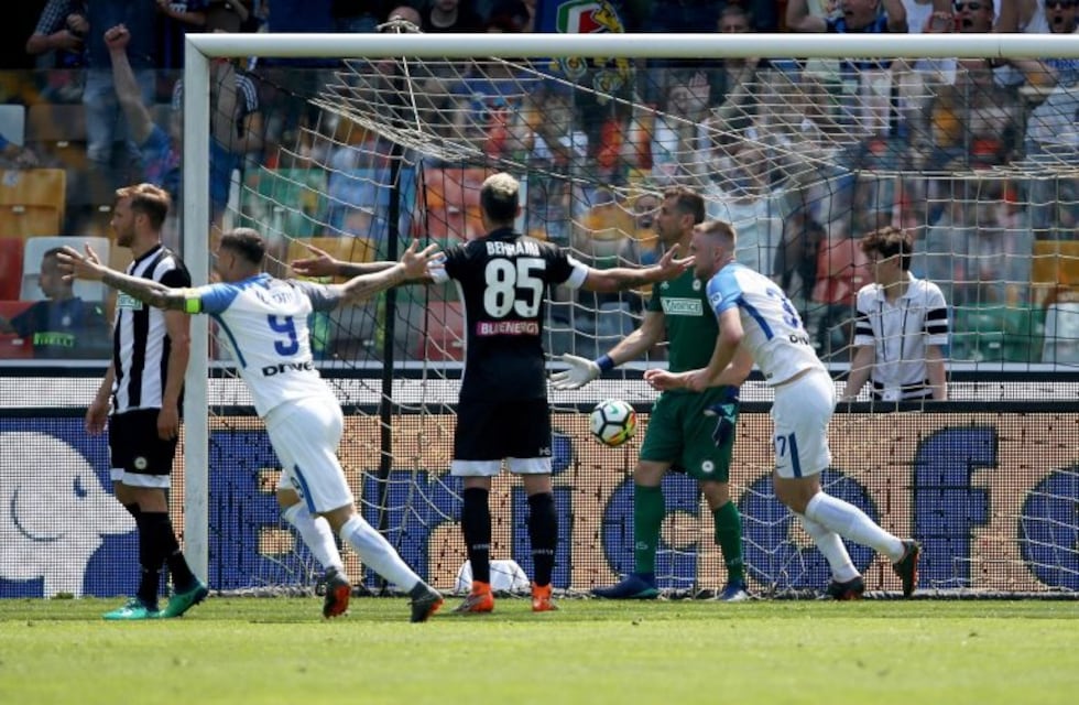 Icardi marcó un tanto en la goleada del Inter ante Udinese