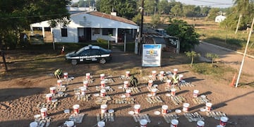 Gendarmería Nacional secuestró casi media tonelada de marihuana.