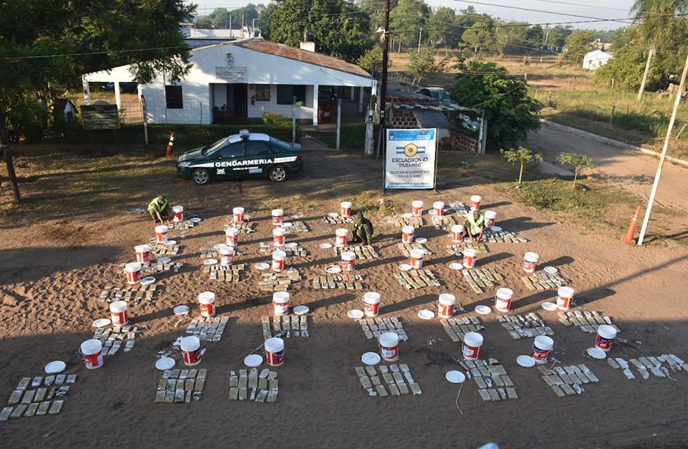 Gendarmería Nacional secuestró casi media tonelada de marihuana