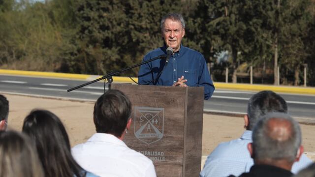 El gobernador Schiaretti, durante el discurso que dio este viernes en Pozo del Molle con reclamos al Gobierno Nacional (Gobierno de Córdoba).