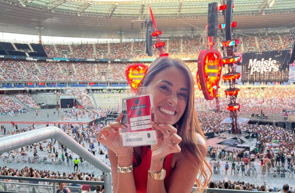 Antonela Roccuzzo fue a ver a Ed Sheeran en París y el músico cumplió su promesa
