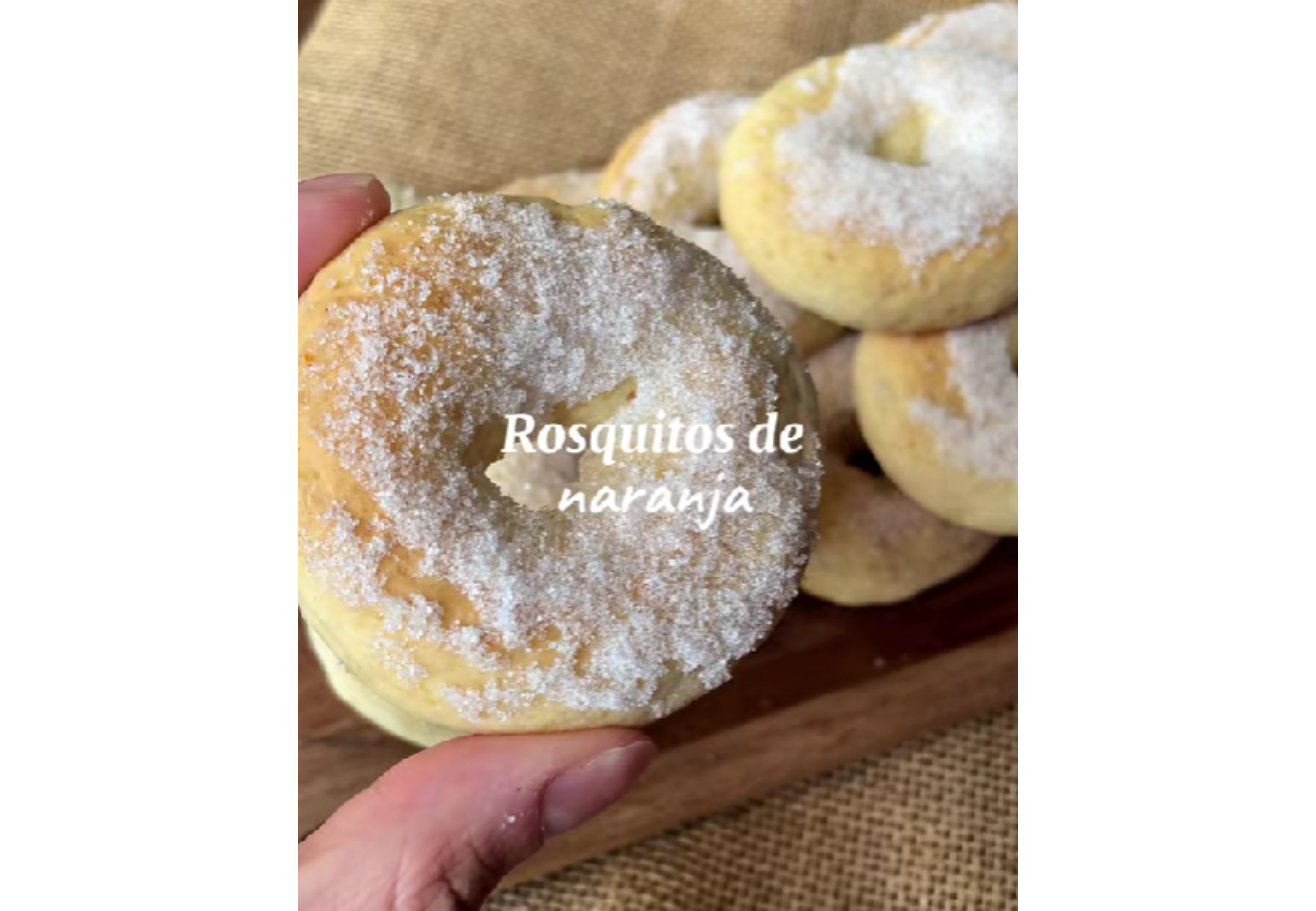Rosquitas de naranja livianas y sin levadura.