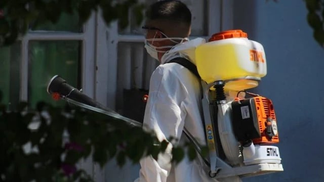 Desinfección barrio Espejo Las Heras\u002E