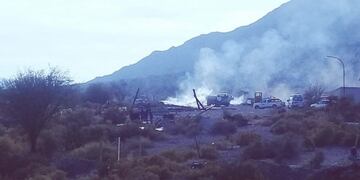 El incendio se produjo en un depósito de chatarra municipal\u002E