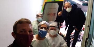 Martín Insaurralde vuelve a su casa (Foto: Twitter Martín Insaurralde)