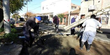 Reparación de pavimento en Brown y Patagones