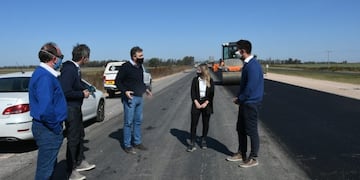 Visita del presidente de Corredores Viales S\u002EA\u002E, Gonzalo Atanasof a la autopista de la ruta 34