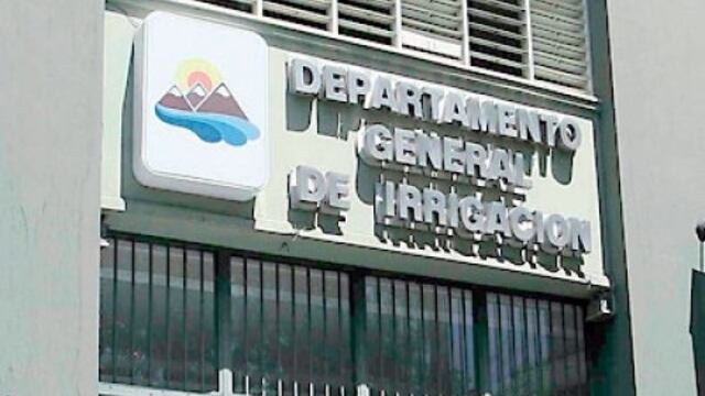 Departamento General de Irrigación.
