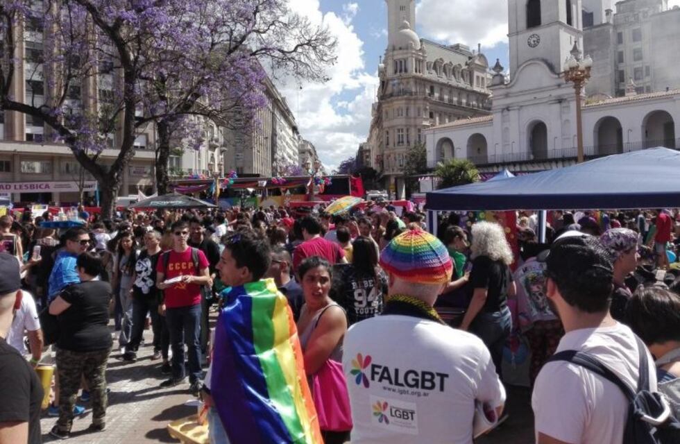 Con un acto en Plaza de Mayo, se realizó la Marcha del Orgullo Gay