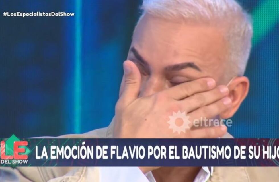 El llanto de Flavio Mendoza por el bautismo de su hijo