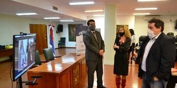 La titular del Superior Tribunal de Justicia de Misiones, María Pía Venchiarutti durante el examen por videoconferencia ante el Consejo de la Magistratuta\u002E