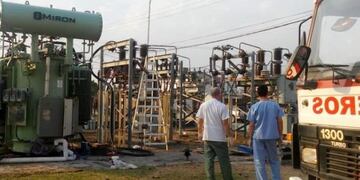 La estación transformadora de SECHEEP en Coronel Du Graty\u002E (Foto: Diario Norte)