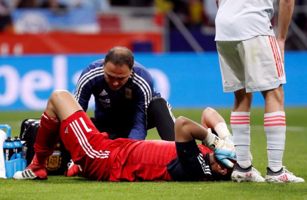 Parte médico: Romero sufrió un traumatismo en su rodilla derecha