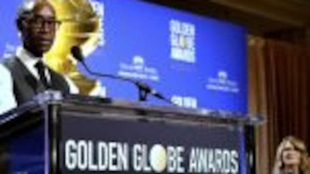 GG02 LOS u00c1NGELES (ESTADOS UNIDOS) 12/12/2016.- El actor estadounidense, Don Cheadle (i), anuncia los nominados a la 74 ediciu00f3n de los Globos de Oro junto a las actrices Laura Dern (c), y Anna Kendrick (d), en Los u00c1ngeles, California, Estados Unidos, hoy,