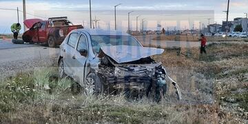 Accidente de tránsito en la Ruta Nacional N° 3 dejo a dos personas hospitalizadas\u002E Foto: Resumen Policial\u002E