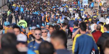 Hinchas de Boca en el Kempes\u002E