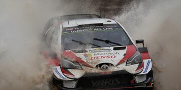 El Rally de Argentina, por el WRC, se corrió por última vez en 2019. En la imagen, Jari-Matti Latvala, hoy director del equipo Toyota Gazoo Racing WRT. (AP Photo/Nicolas Aguilera)