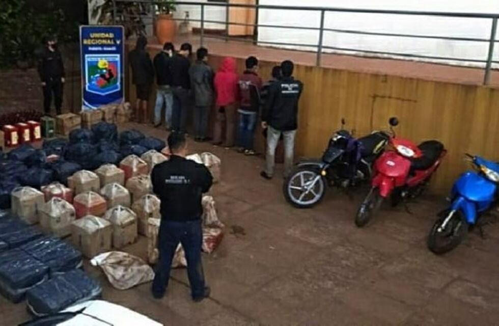 Siete detenidos, motos secuestradas y mercaderías decomisadas en operativos de seguridad