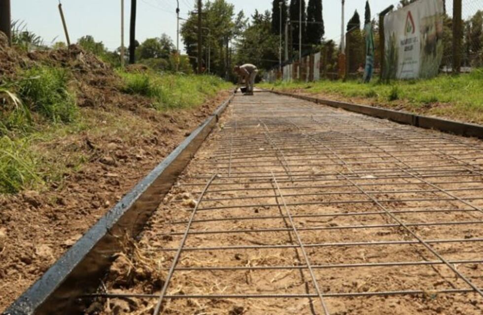 Obras en el circuito aeróbico del barrio San Martín