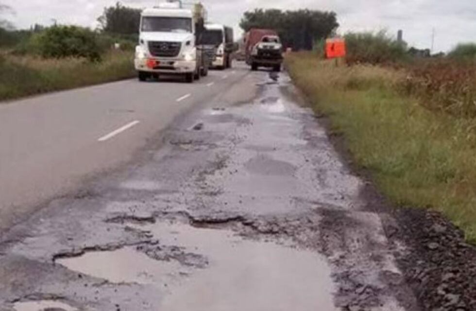 La ruta 158 cerca de Las Varillas casi se cobra una vida