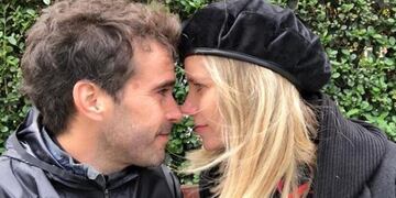 Laurita Fernández acompañó a Nicolás Cabré en la Maratón de Londres